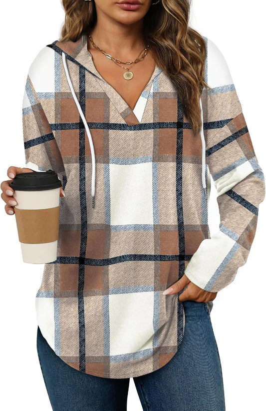 Bofell Oversized V-Neck Hoodie