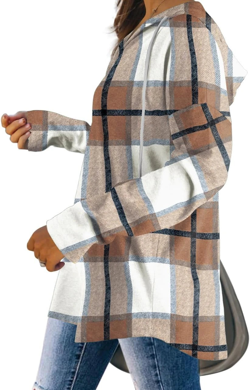 Bofell Oversized V-Neck Hoodie