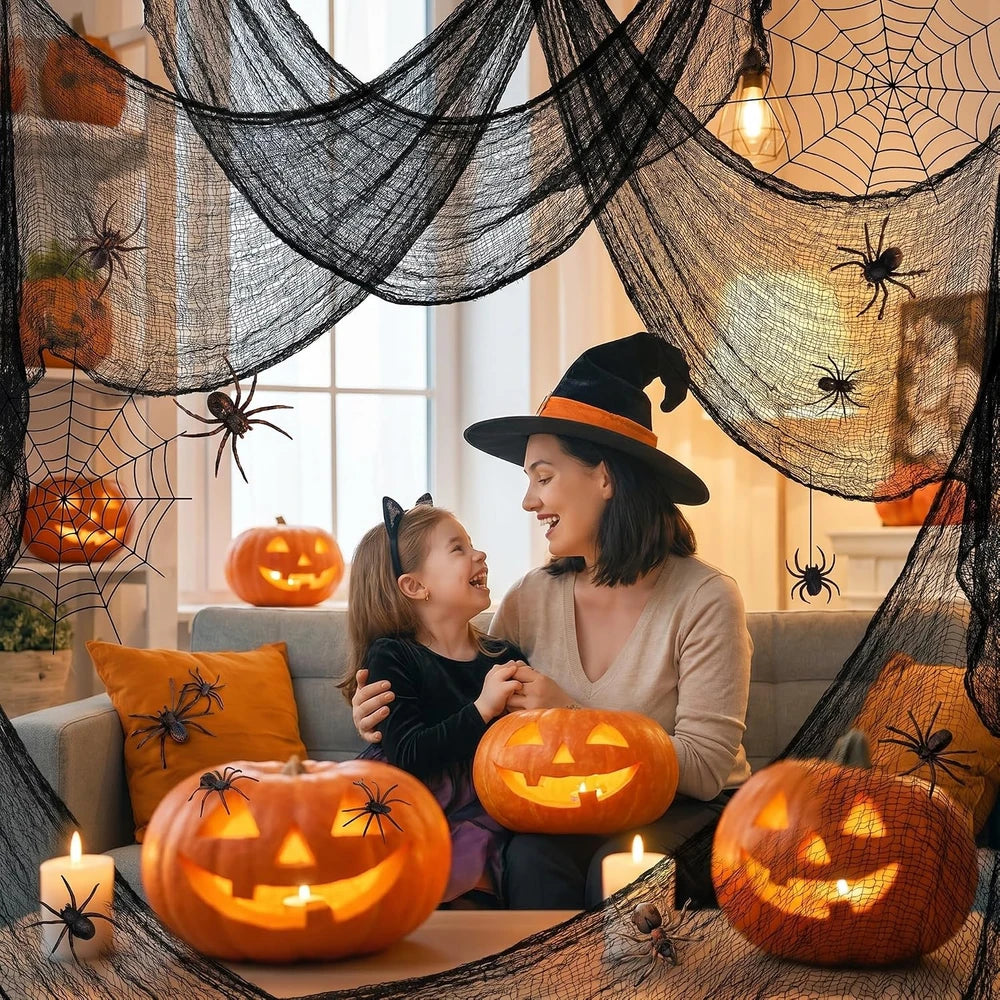 Black Creepy Cloth Halloween Decor
