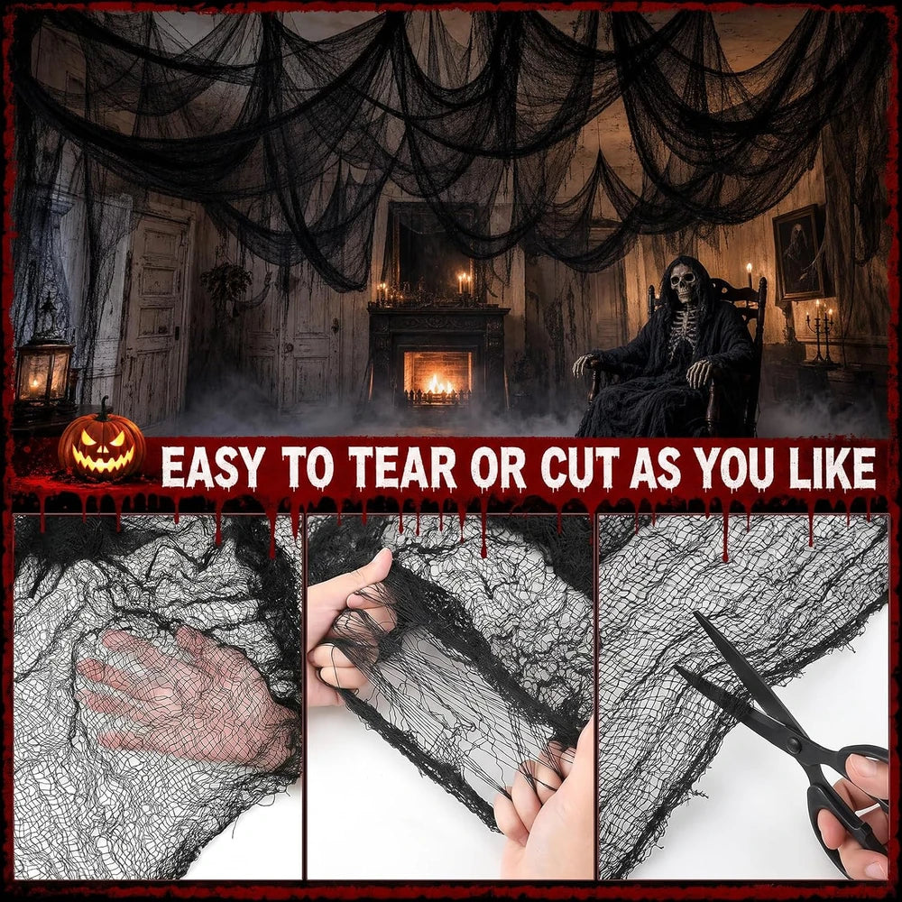 Black Creepy Cloth Halloween Decor