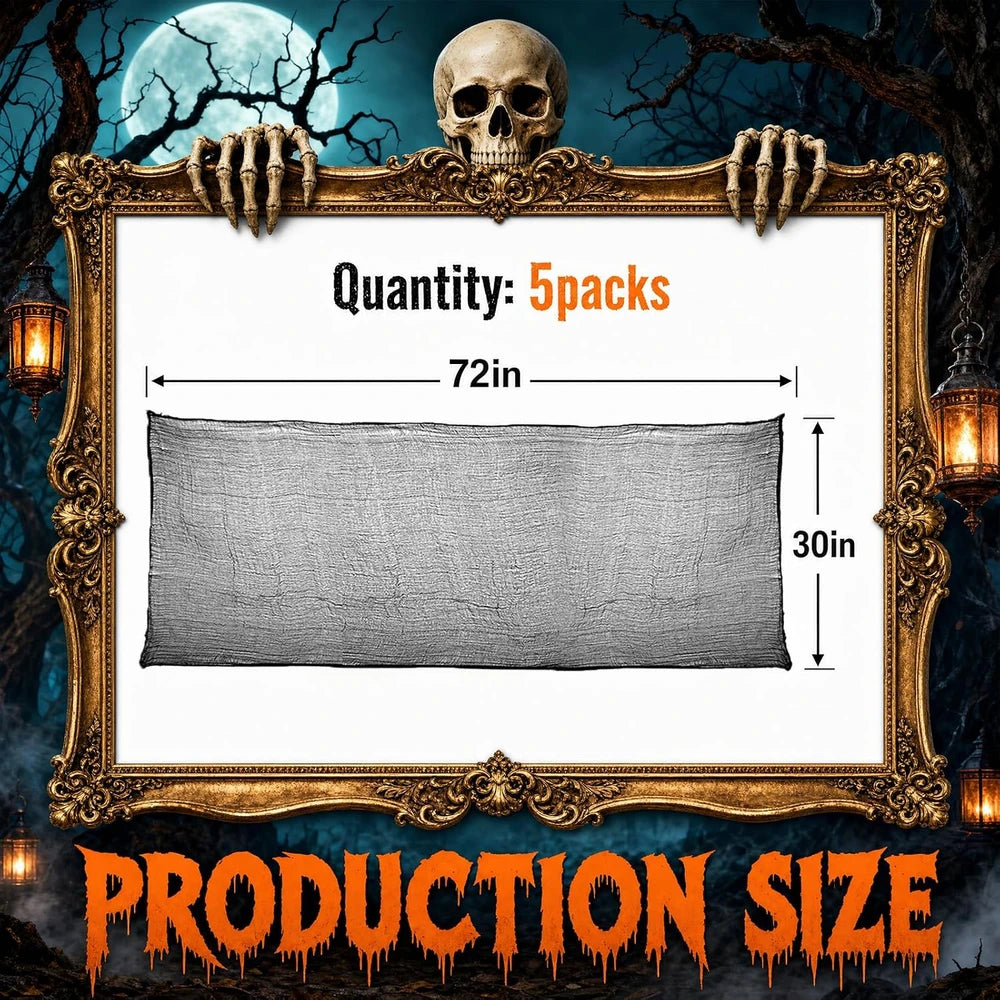 Black Creepy Cloth Halloween Decor