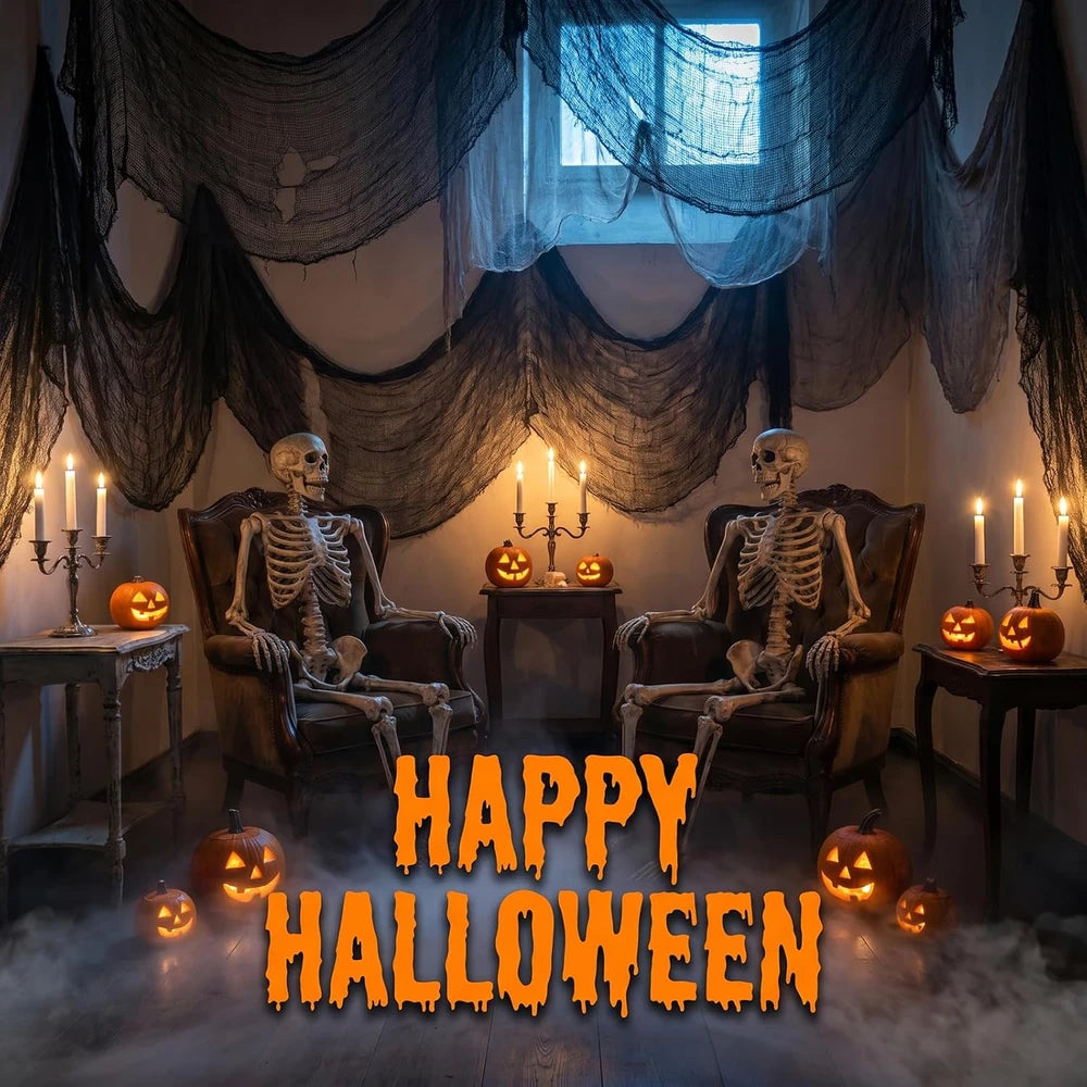Black Creepy Cloth Halloween Decor