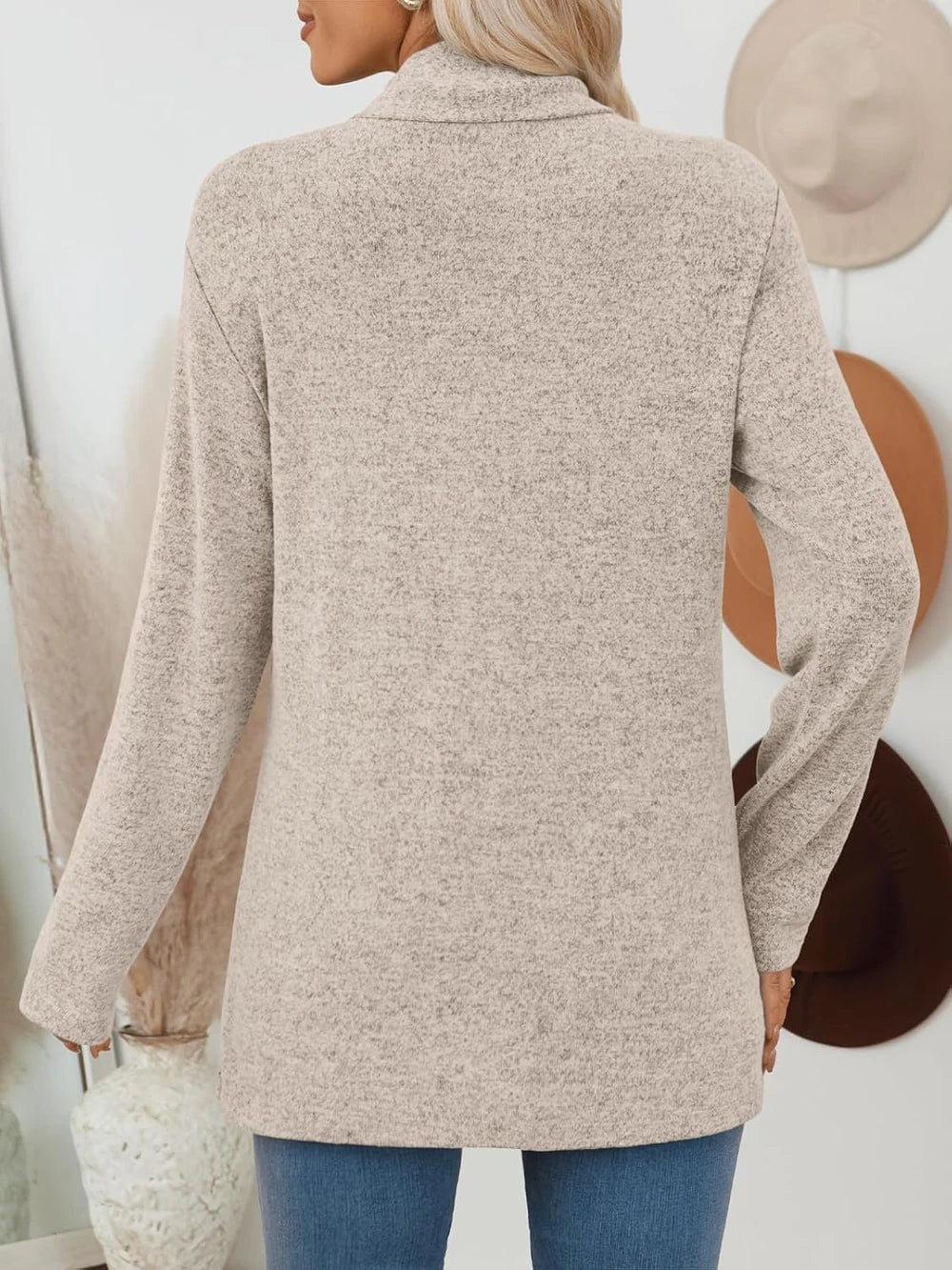 Lightweight Open Front Cardigan