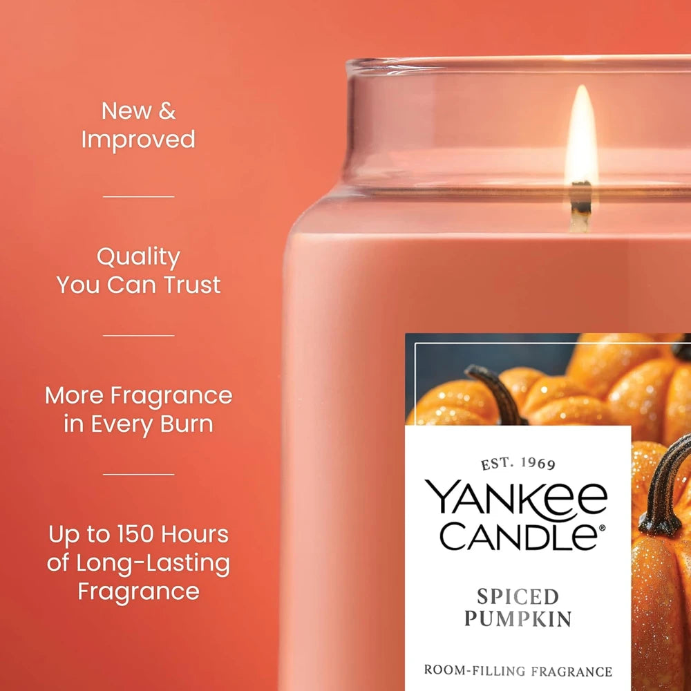 Spiced Pumpkin Scented Jar Candle