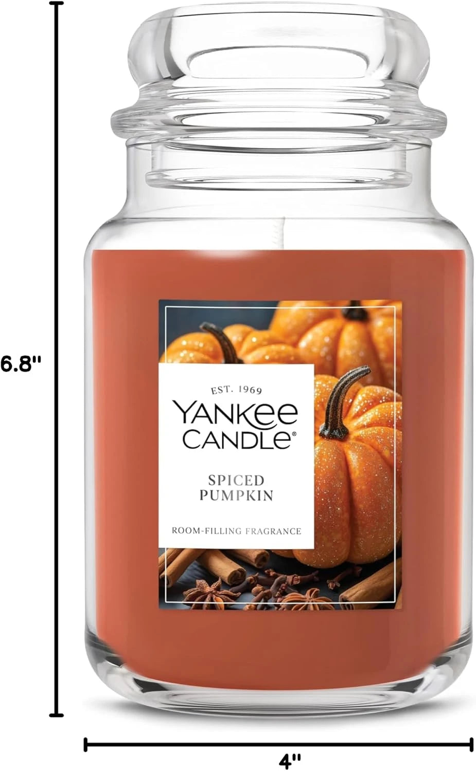 Spiced Pumpkin Scented Jar Candle