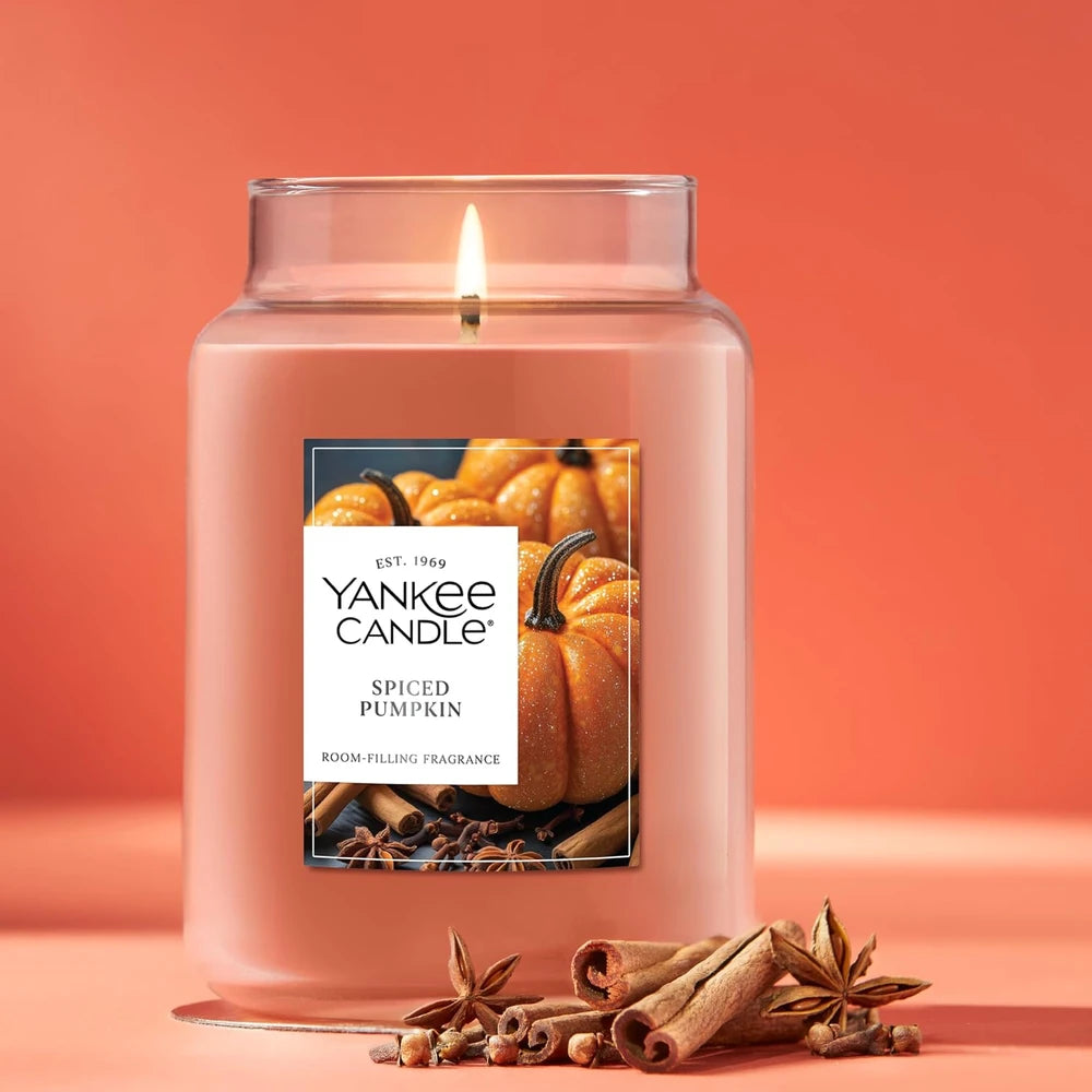 Spiced Pumpkin Scented Jar Candle