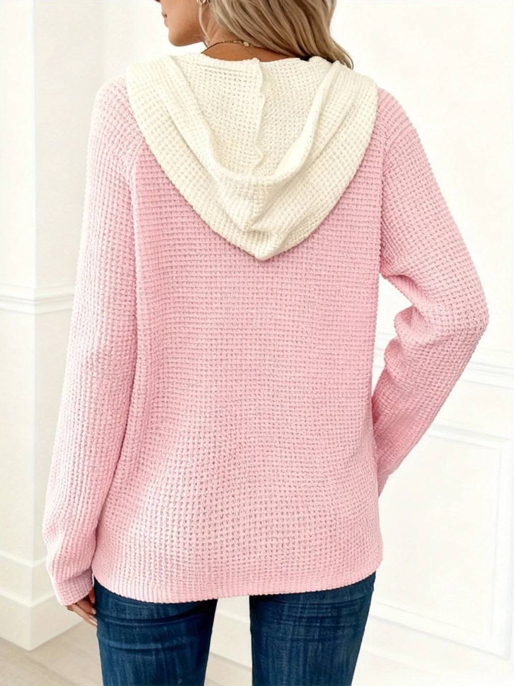 Cozy Waffle Knit Hoodie