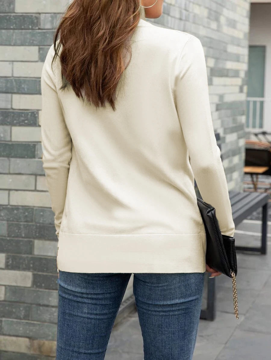 Open Front Knit Cardigan
