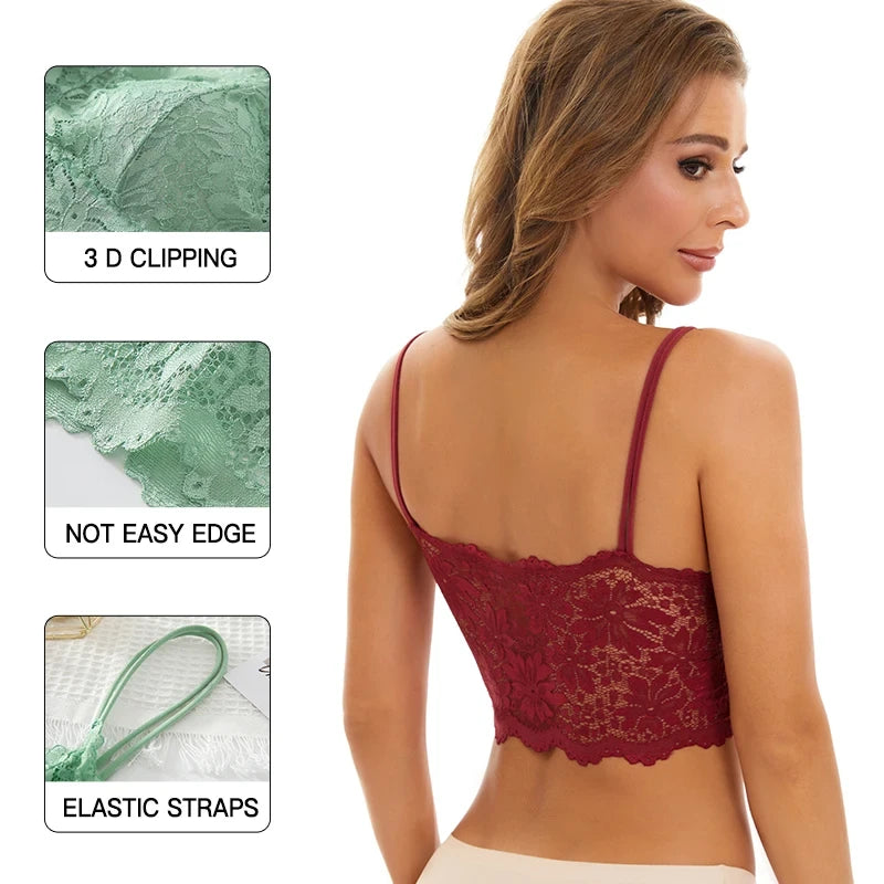 Wireless Lace Bralette Set
