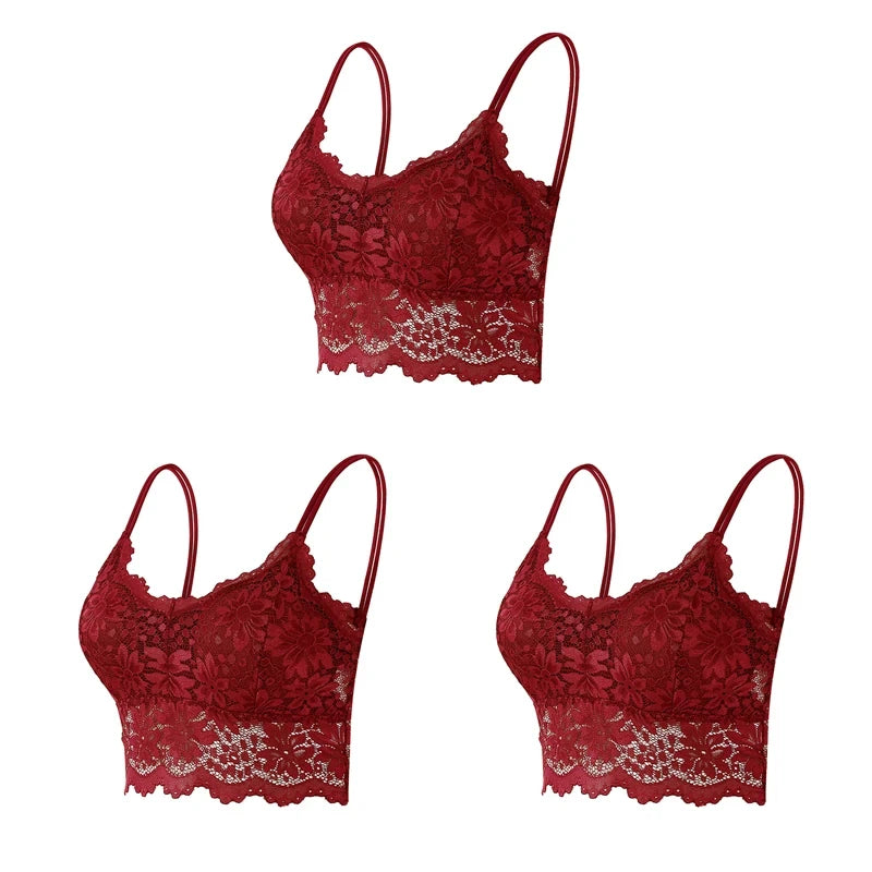 Wireless Lace Bralette Set