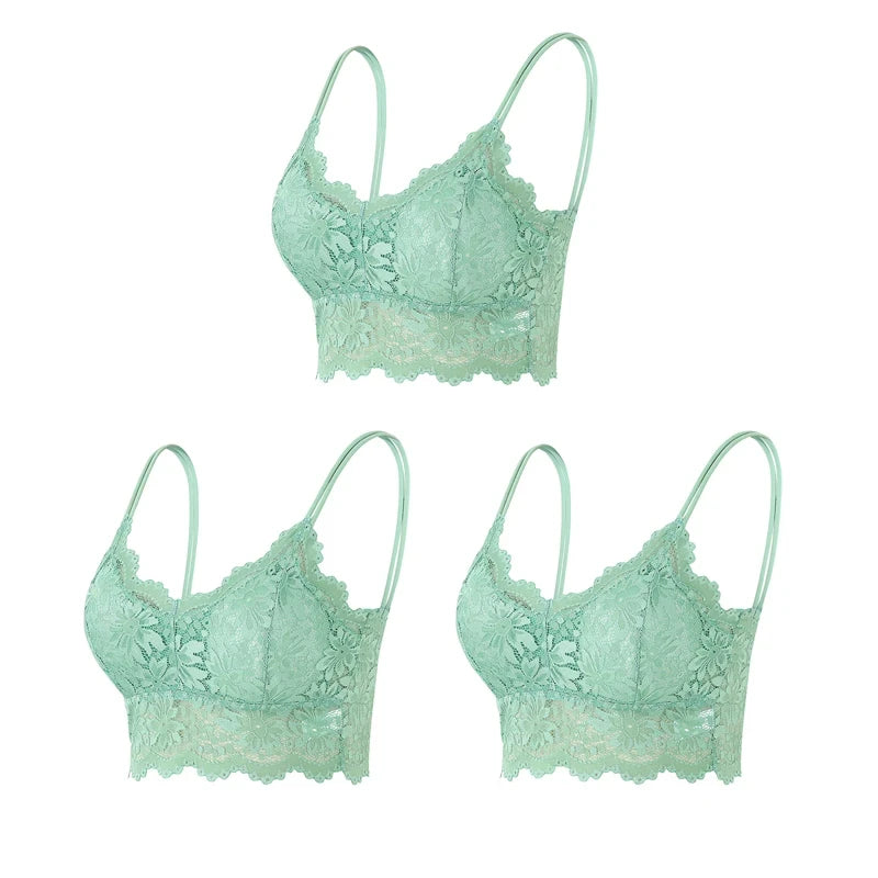 Wireless Lace Bralette Set