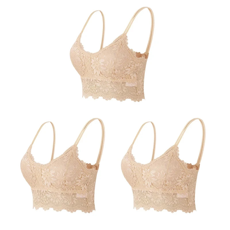 Wireless Lace Bralette Set