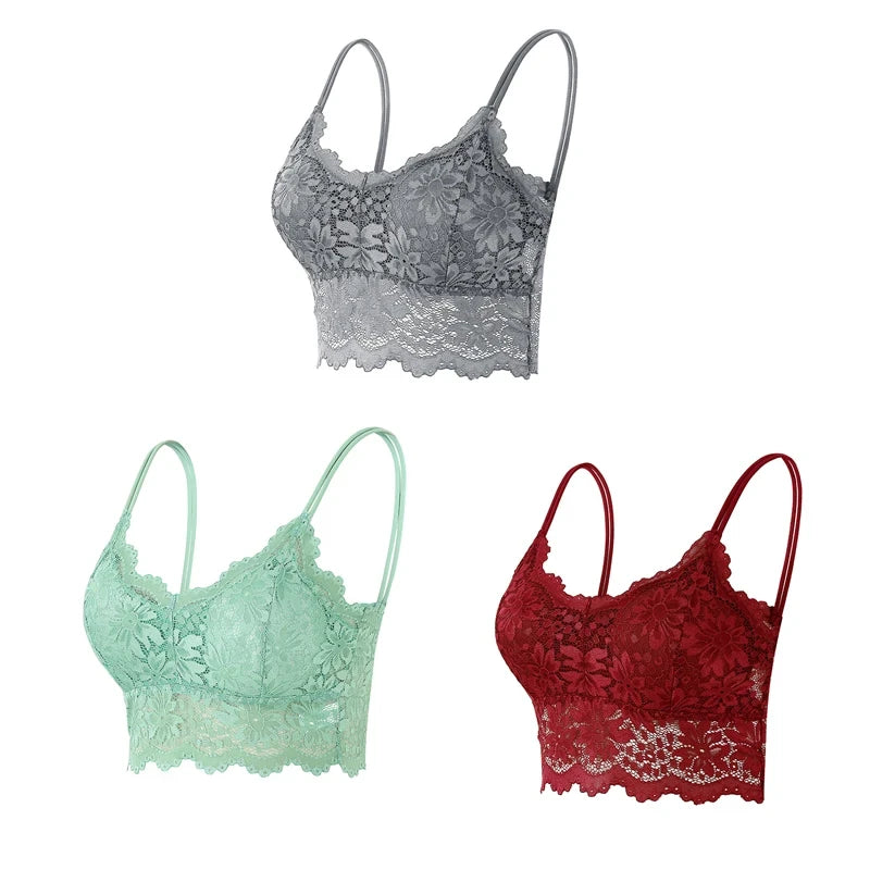 Wireless Lace Bralette Set