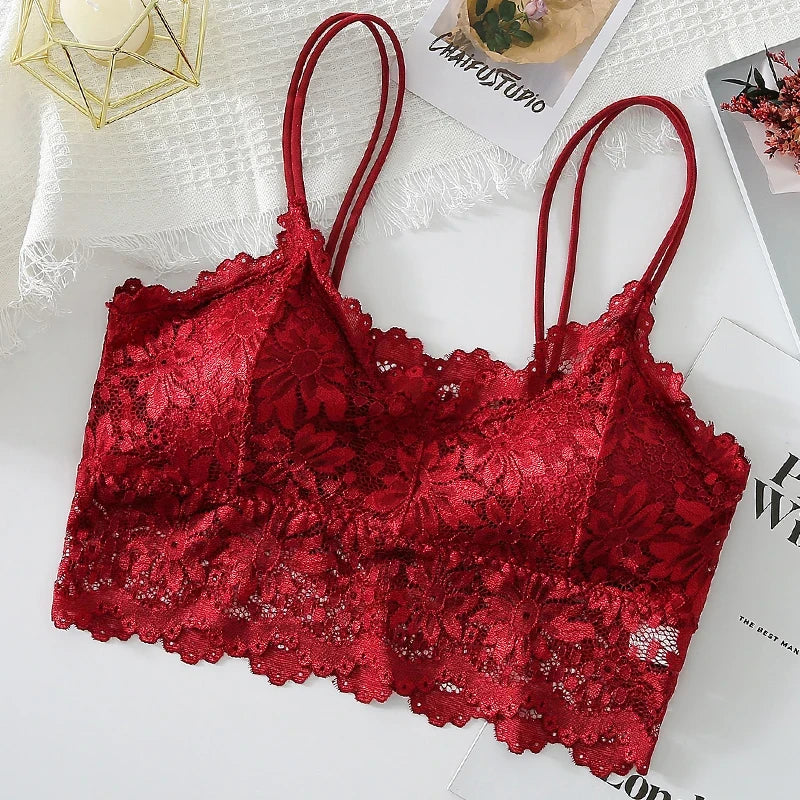 Wireless Lace Bralette Set