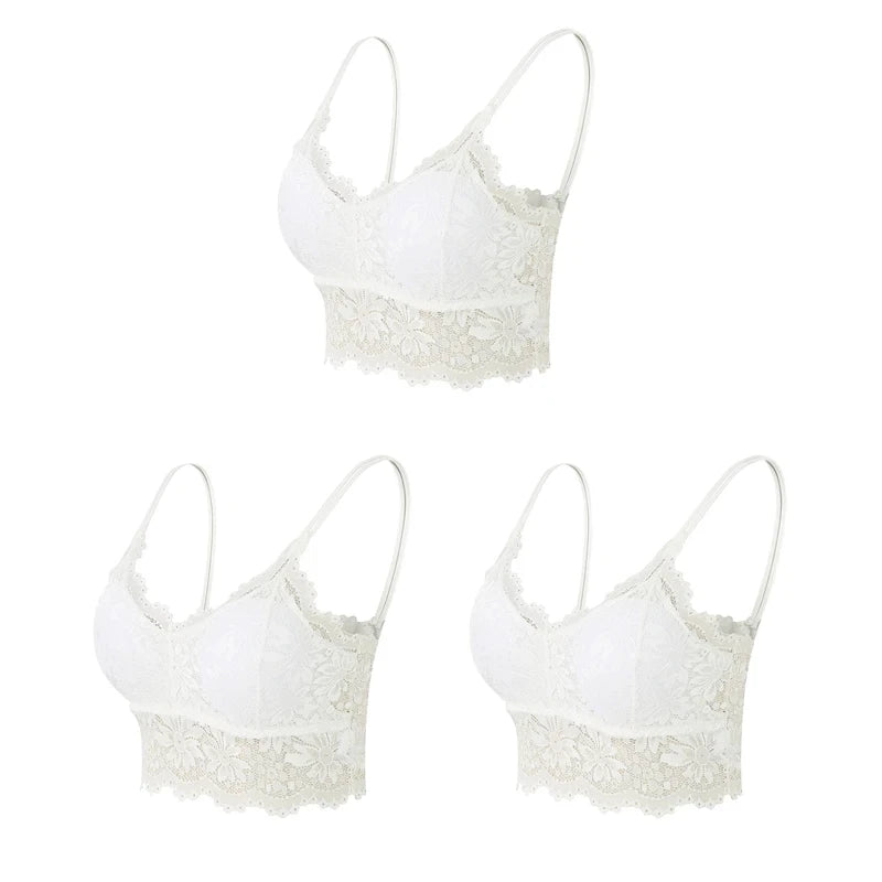 Wireless Lace Bralette Set