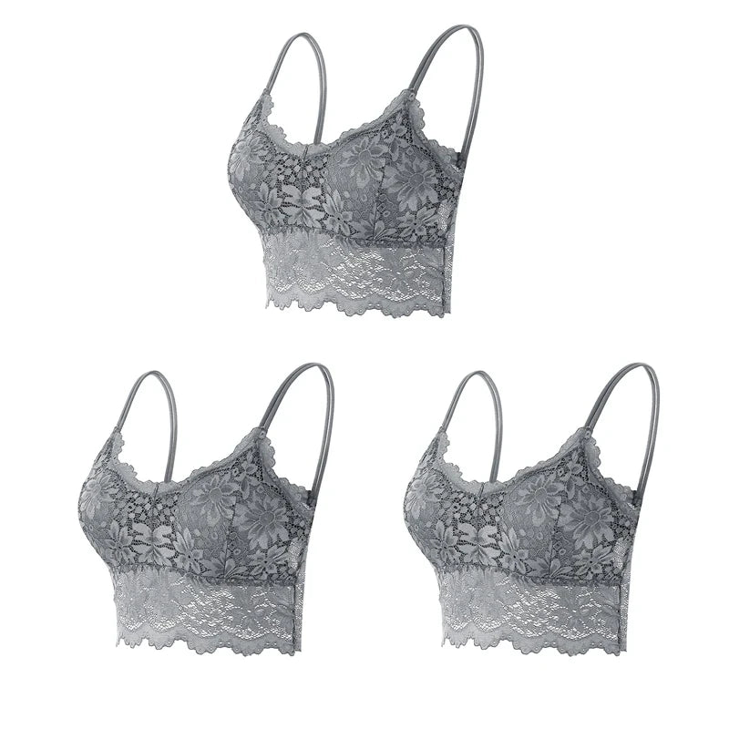 Wireless Lace Bralette Set