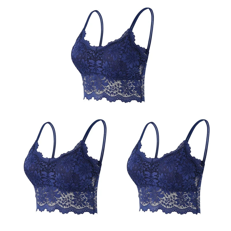 Wireless Lace Bralette Set