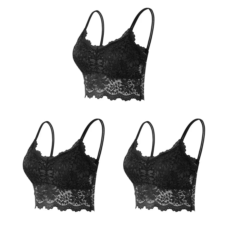 Wireless Lace Bralette Set