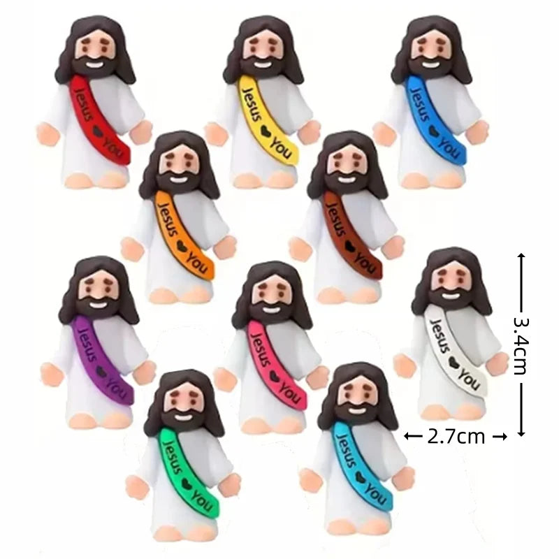 10-50PC Mini Jesus Statue Set