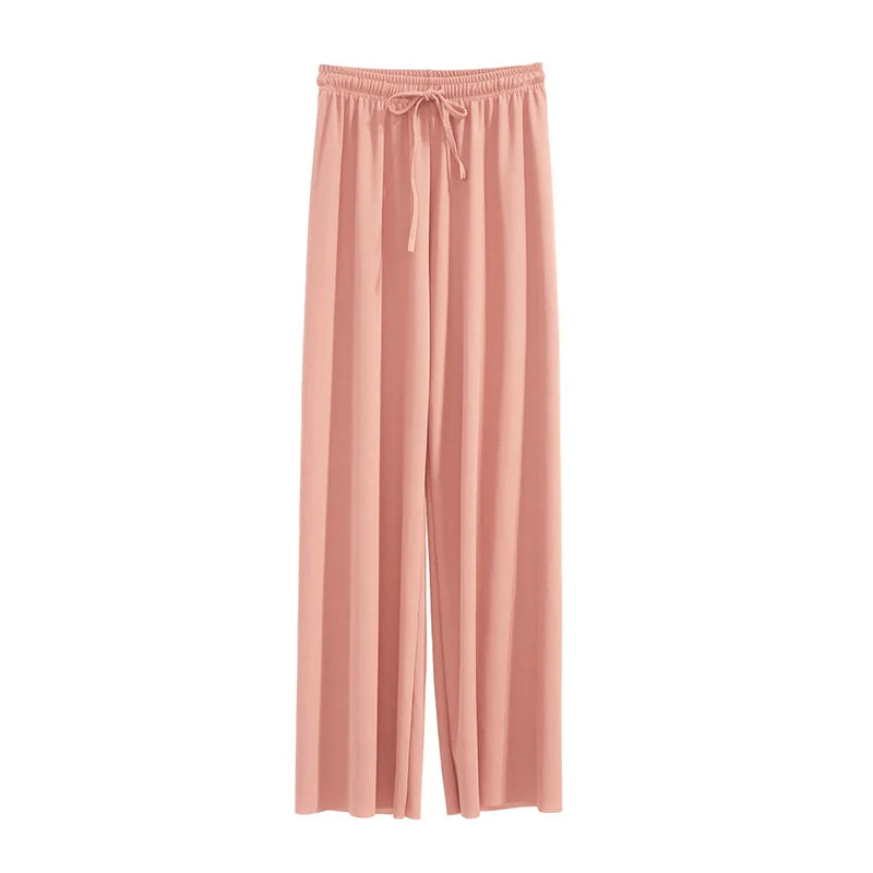 Ankle-Length Wide Leg Pants