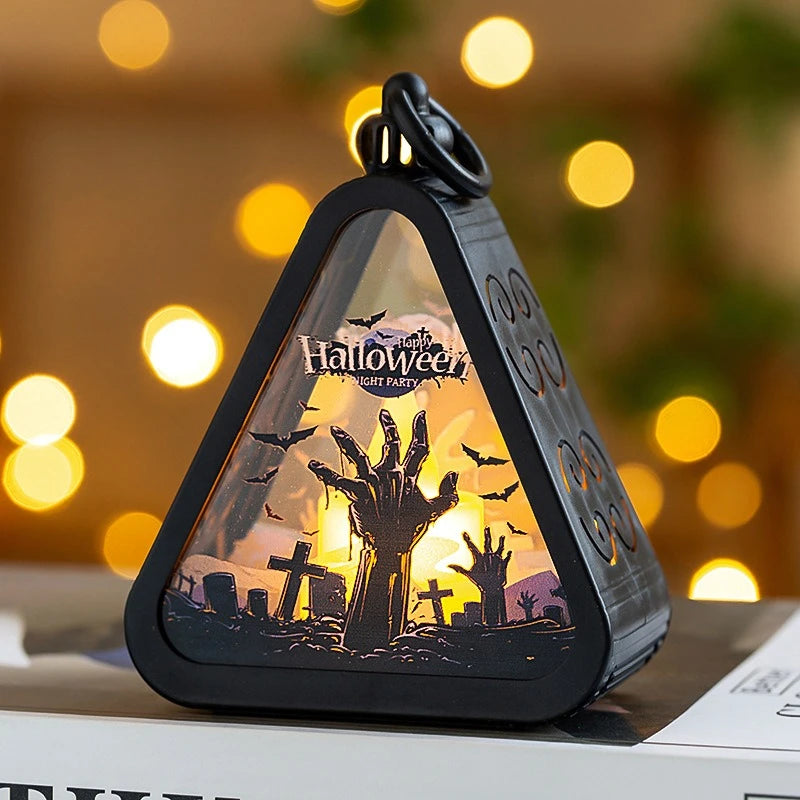 Halloween Decoration Lights For Bedroom Garden Party Decoration Atmosphere Light Cute Ghostaments Hanging Ghosts Horror Props