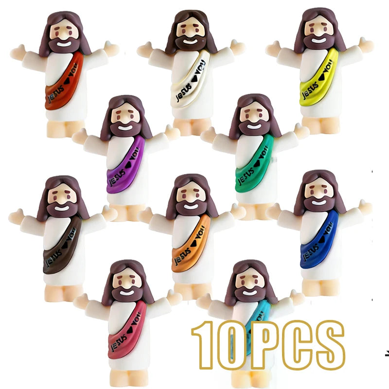 10-50PC Mini Jesus Statue Set