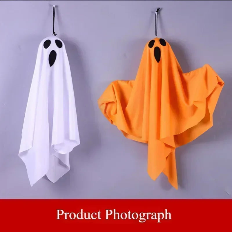 Halloween Decoration LED Hanging Light Emitting White Ghost DIY Styling Light Horror Indoor Party Decoration Atmosphere Light