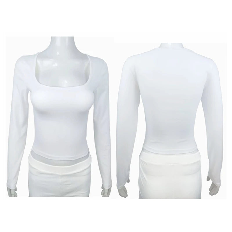 Long Sleeve Slim Tops
