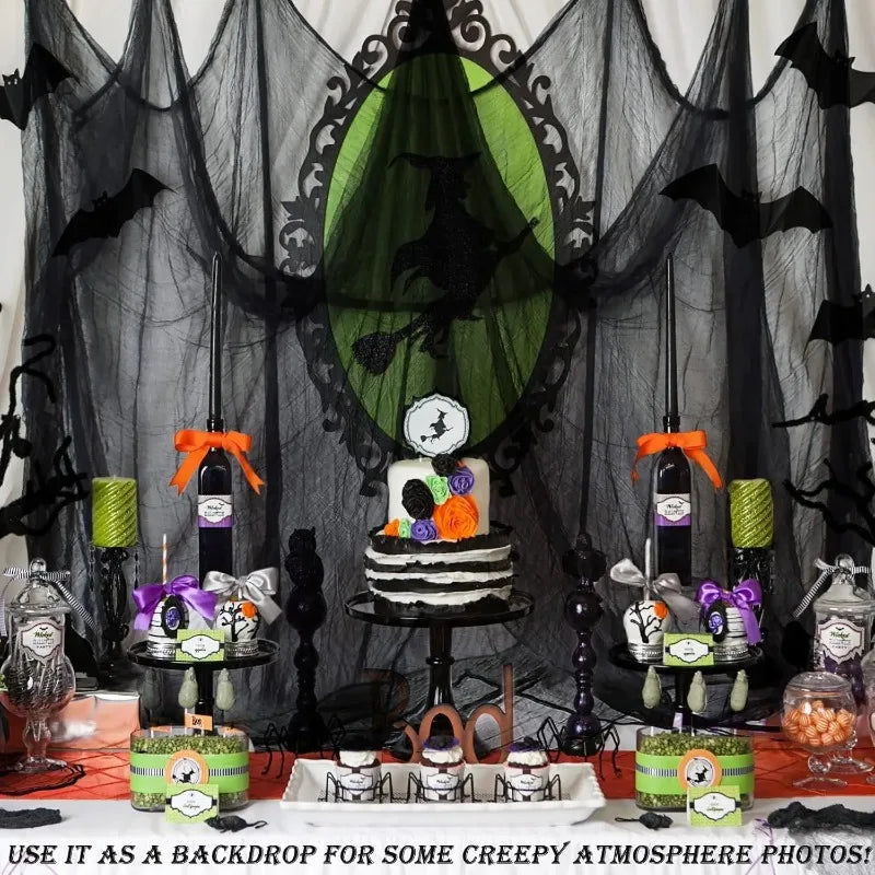 Halloween Bloody or Black Creepy Gauze Cloth