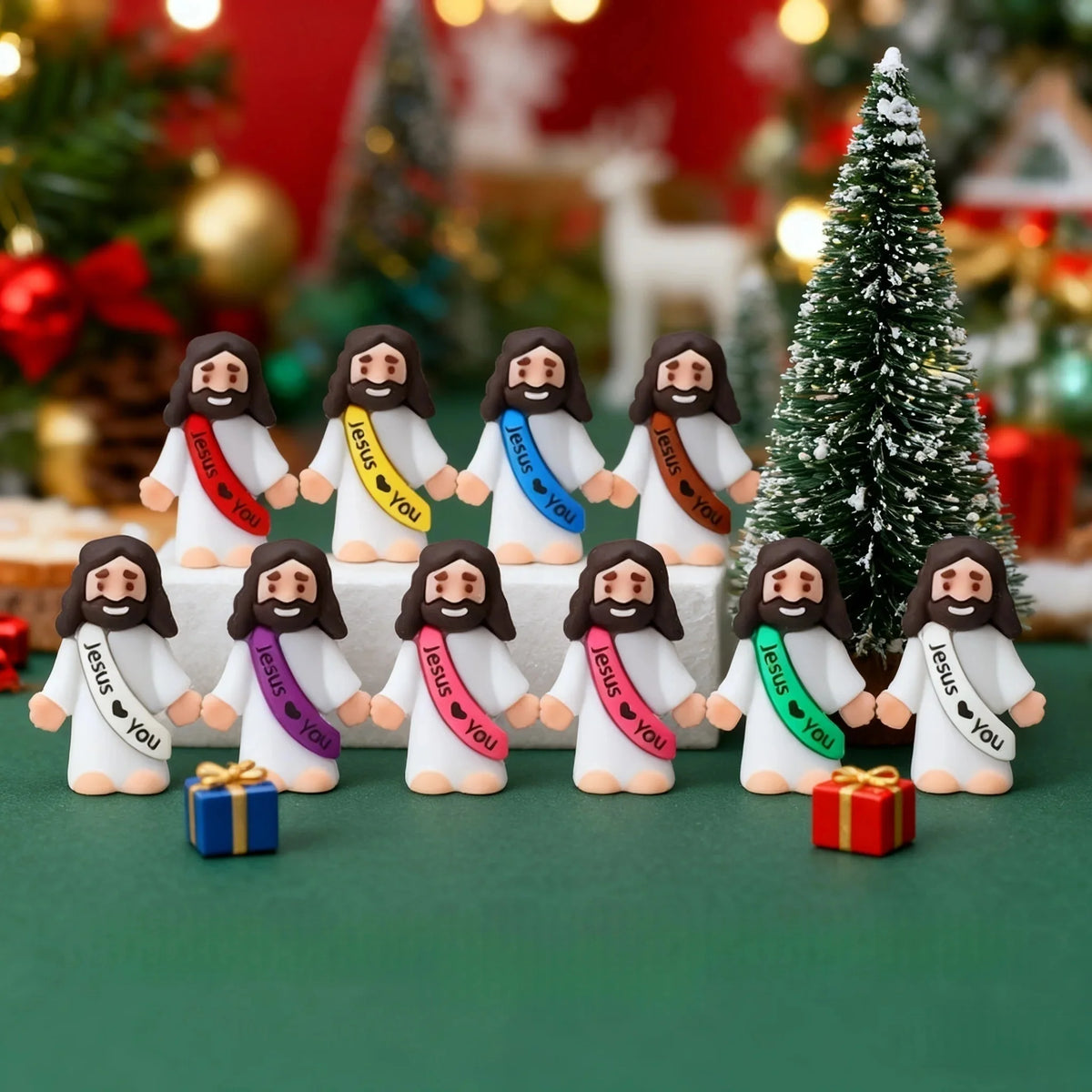 10-50PC Mini Jesus Statue Set
