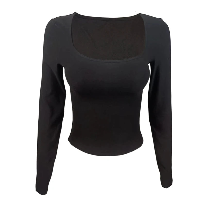 Long Sleeve Slim Tops