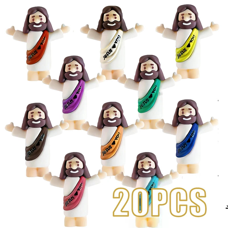 10-50PC Mini Jesus Statue Set