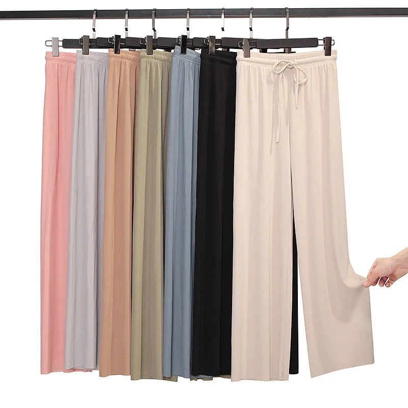 Ankle-Length Wide Leg Pants