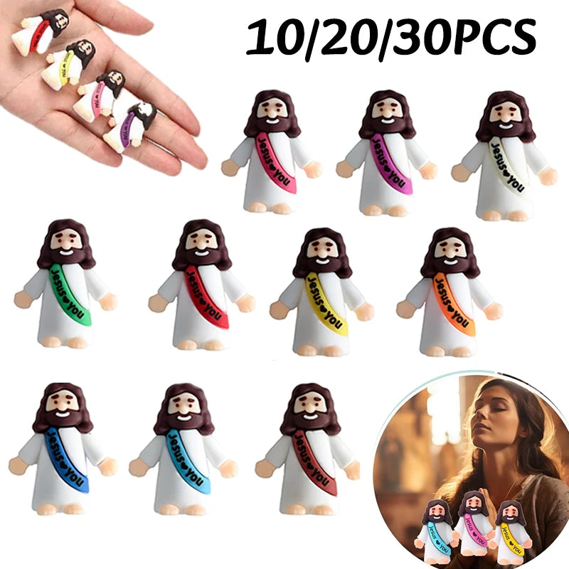 10-50PC Mini Jesus Statue Set