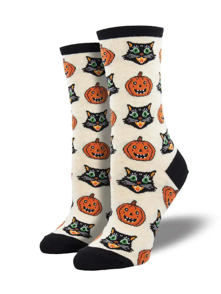 12 Styles Halloween Cartoon Pumpkin Owl Unisex Crew Socks Women Men Novelty Cotton Creative Halloween Party Socks Couple Gifts