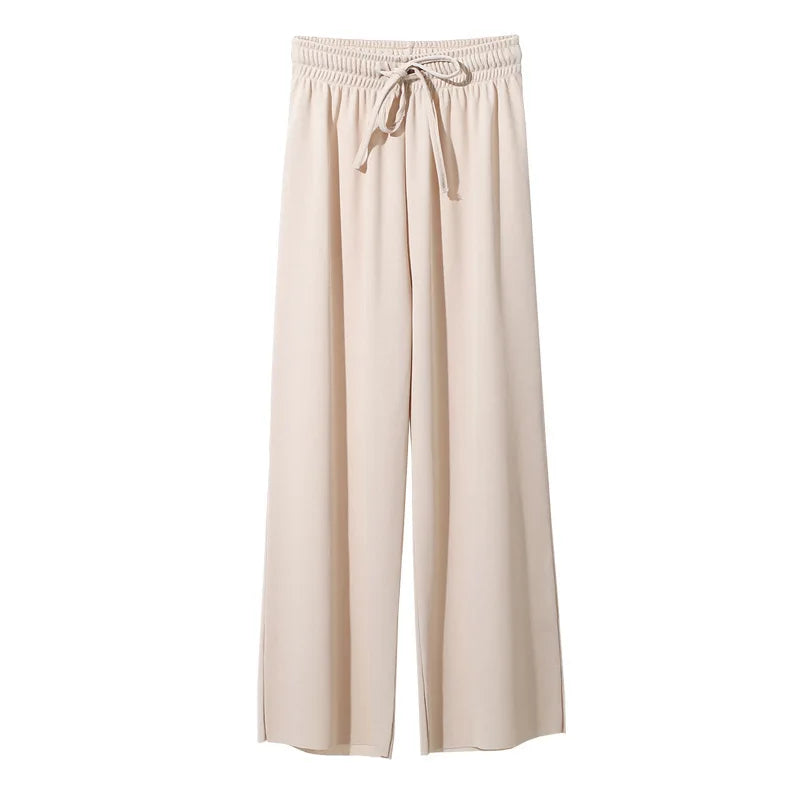 Ankle-Length Wide Leg Pants