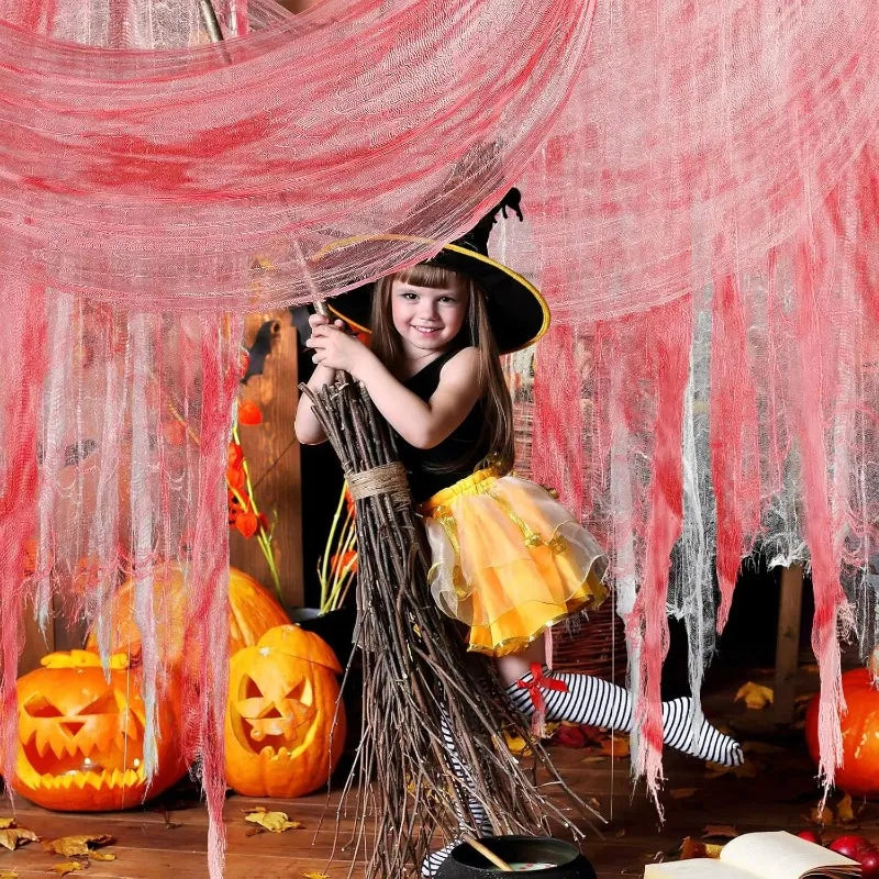 Halloween Bloody or Black Creepy Gauze Cloth