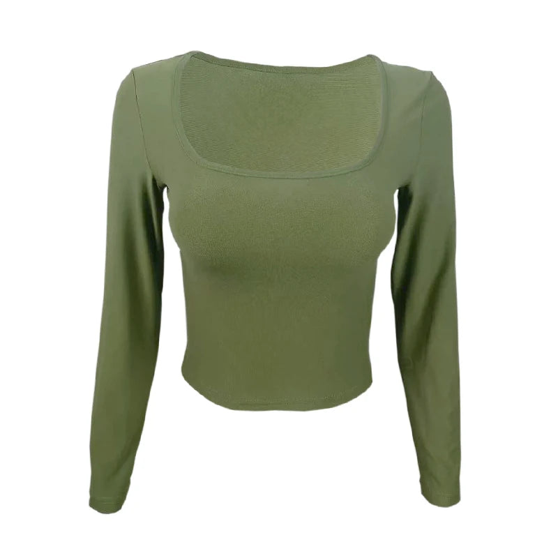 Long Sleeve Slim Tops
