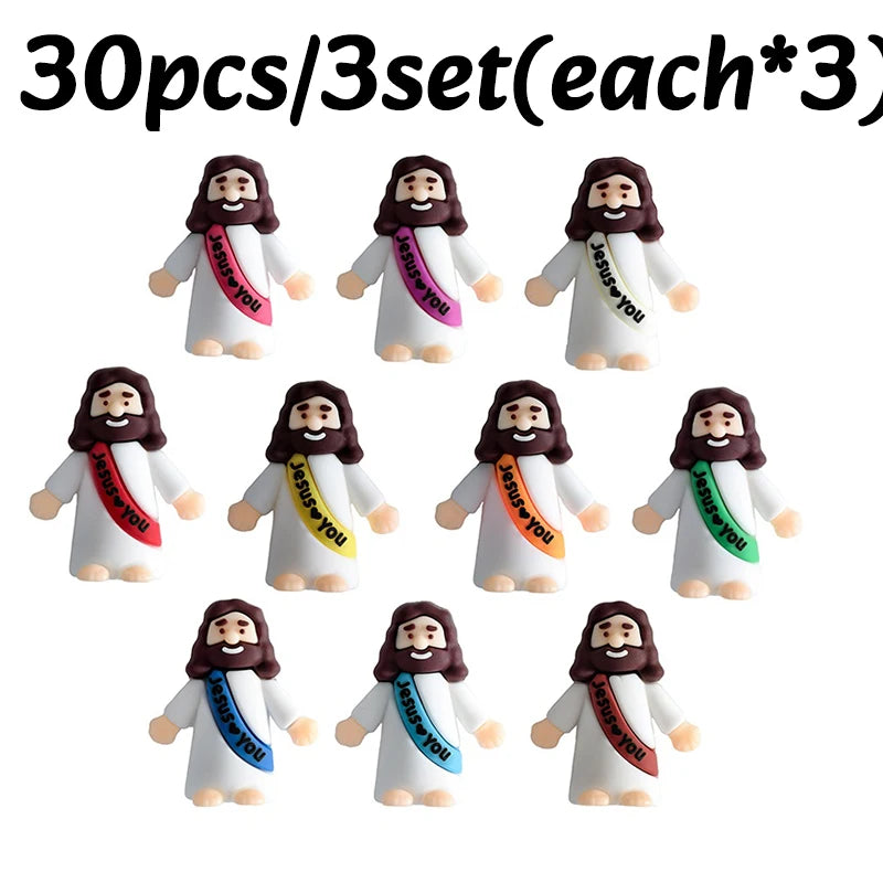 10-50PC Mini Jesus Statue Set