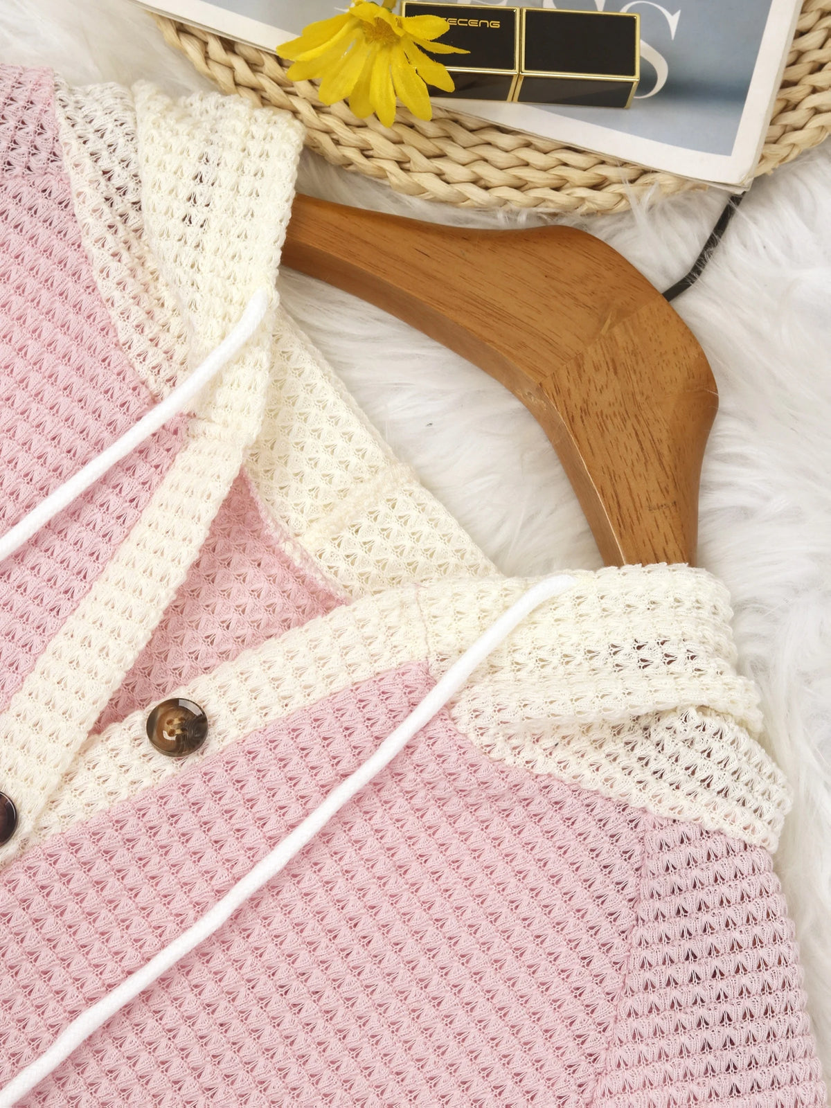 Cozy Waffle Knit Hoodie