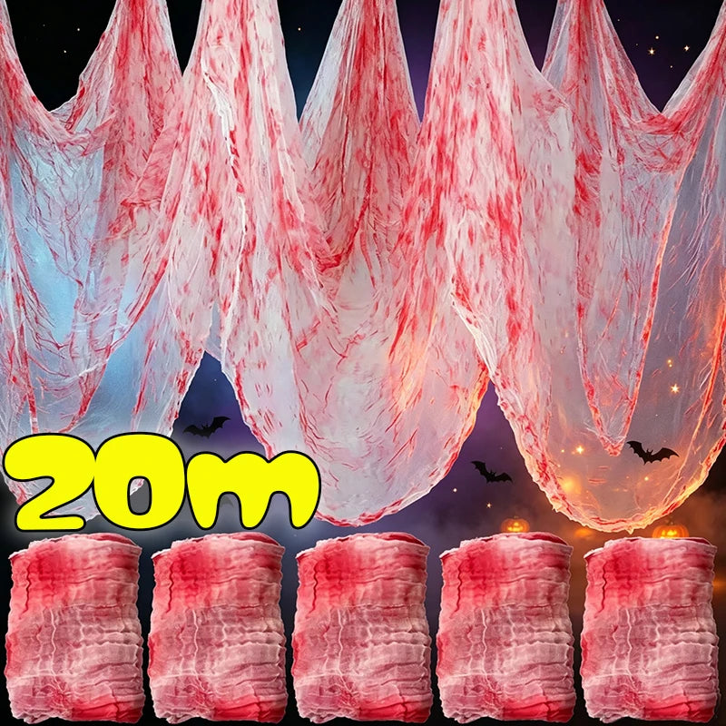 Halloween Bloody or Black Creepy Gauze Cloth