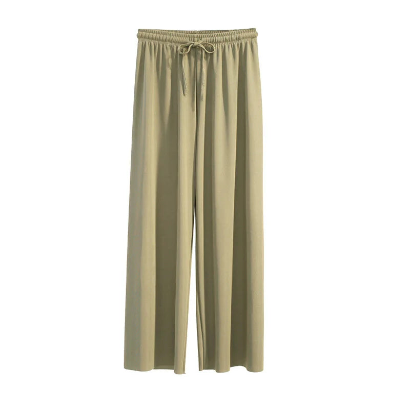 Ankle-Length Wide Leg Pants