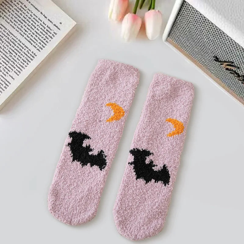 Women's Fuzzy Socks Halloween