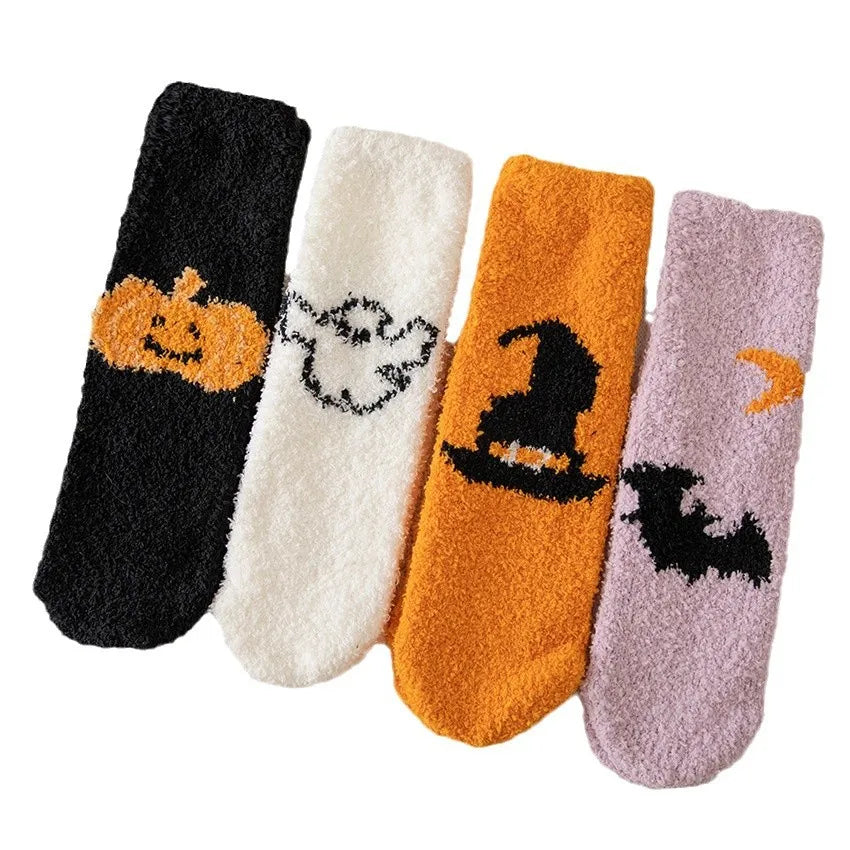 Women's Fuzzy Socks Halloween