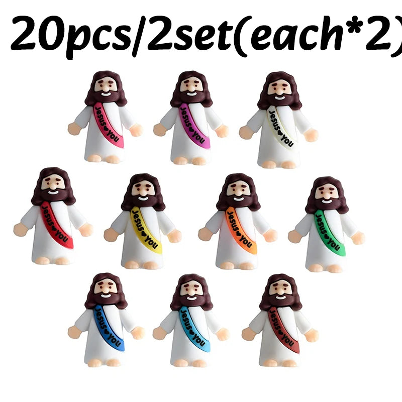 10-50PC Mini Jesus Statue Set