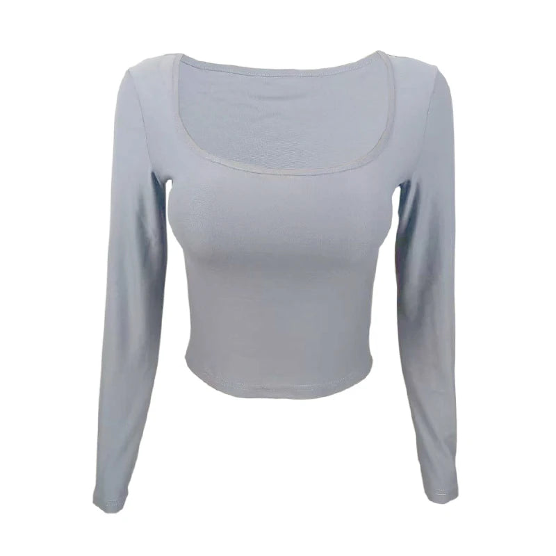 Long Sleeve Slim Tops