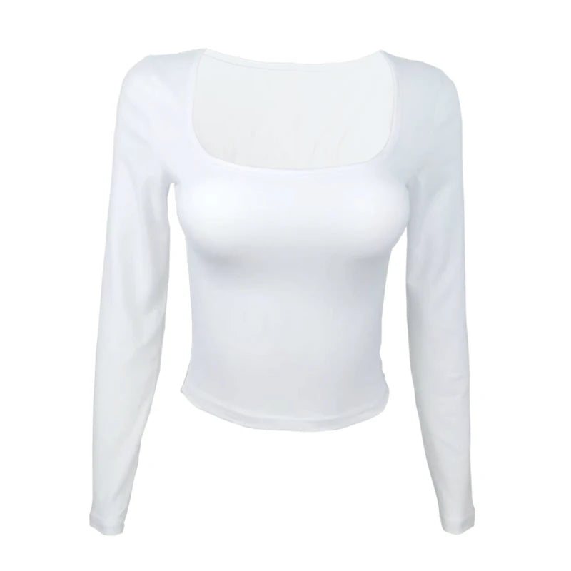 Long Sleeve Slim Tops