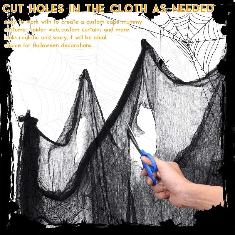 Halloween Bloody or Black Creepy Gauze Cloth