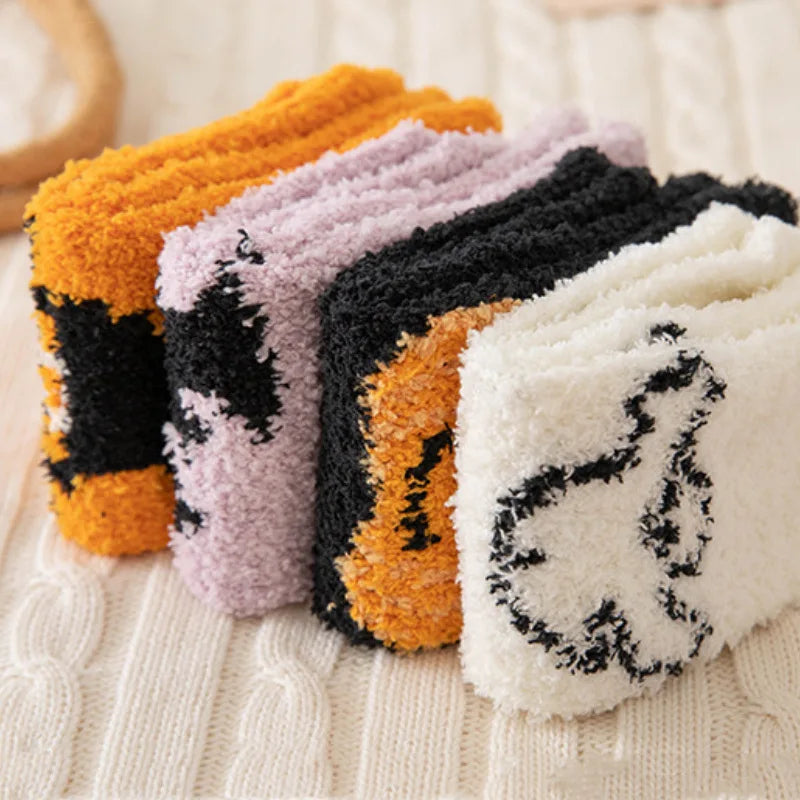 Women's Fuzzy Socks Halloween