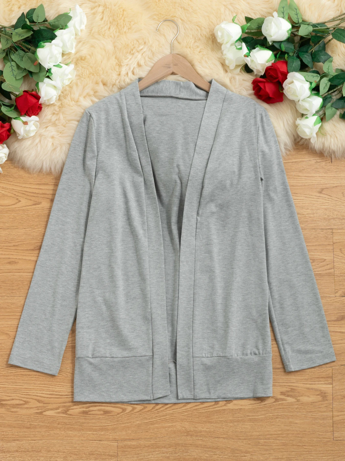 Open Front Knit Cardigan